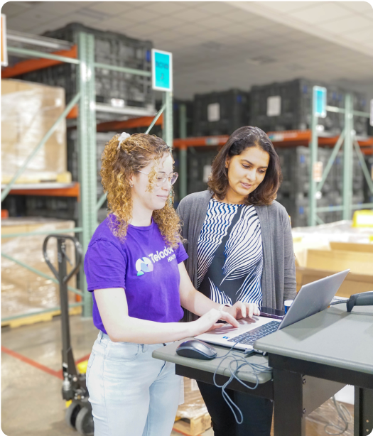 Women looking at a laptop