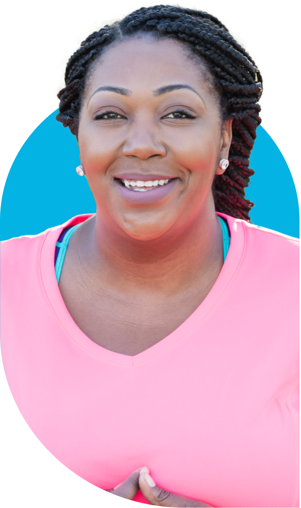 Woman smiling