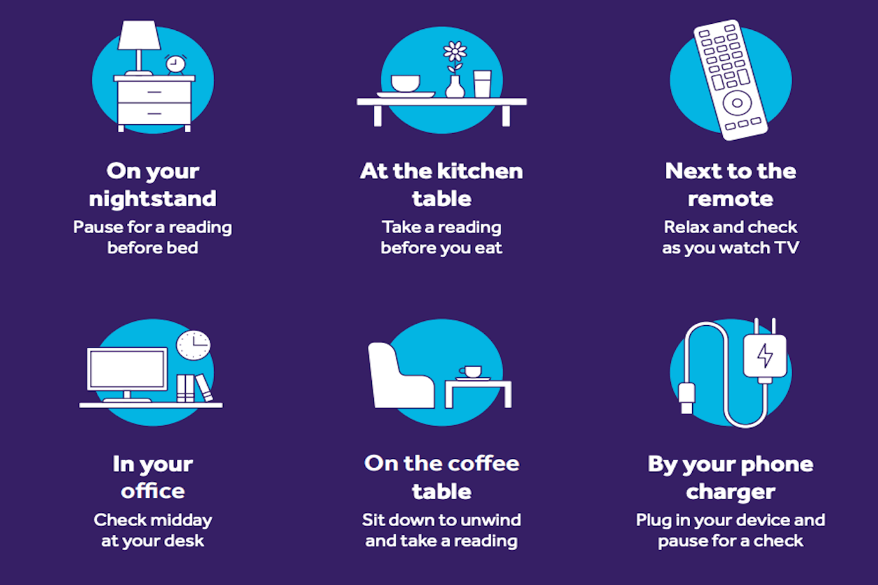 A colorful graphic listing "6 Simple Swaps for a Healthier Year."