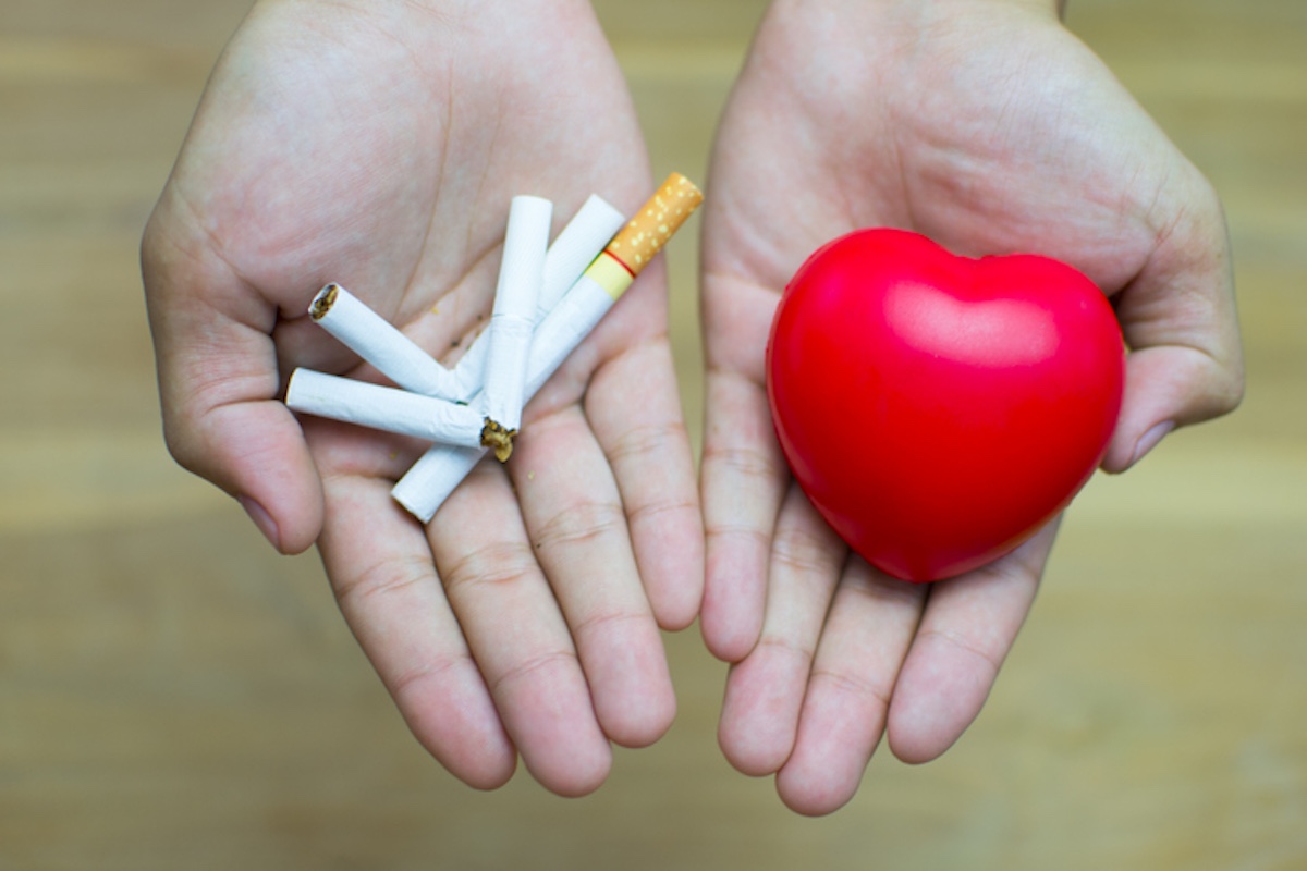 Quit smoking keeps your heart healthy.