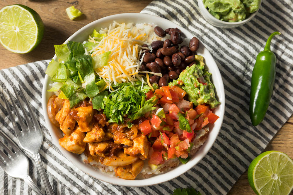 Loaded taco bowl