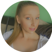 Headshot of Michelle A; woman with light hair in a ponytail