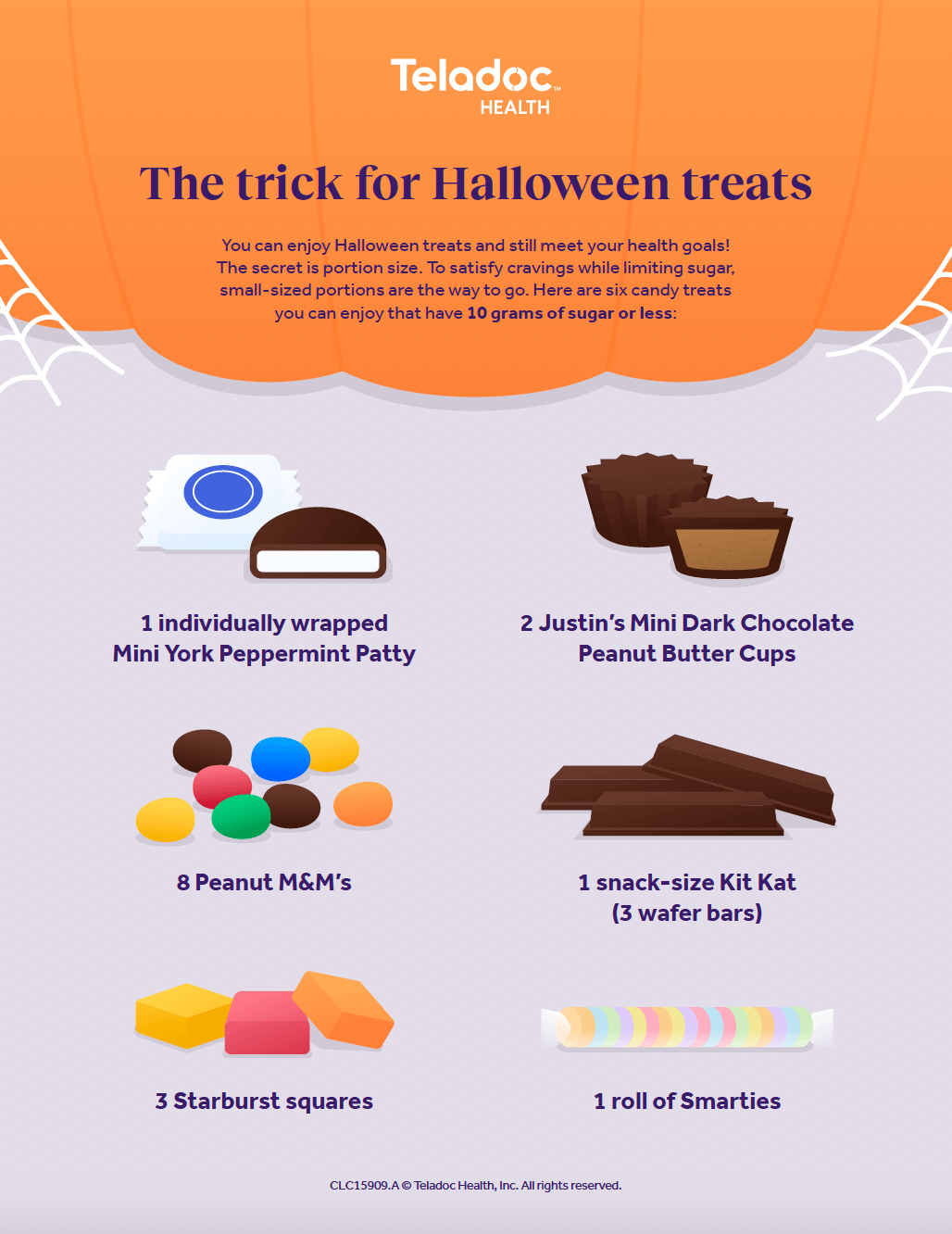 The trick for halloween treats