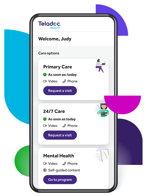 Teladoc Health app screen