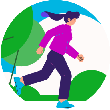 Active person illustration