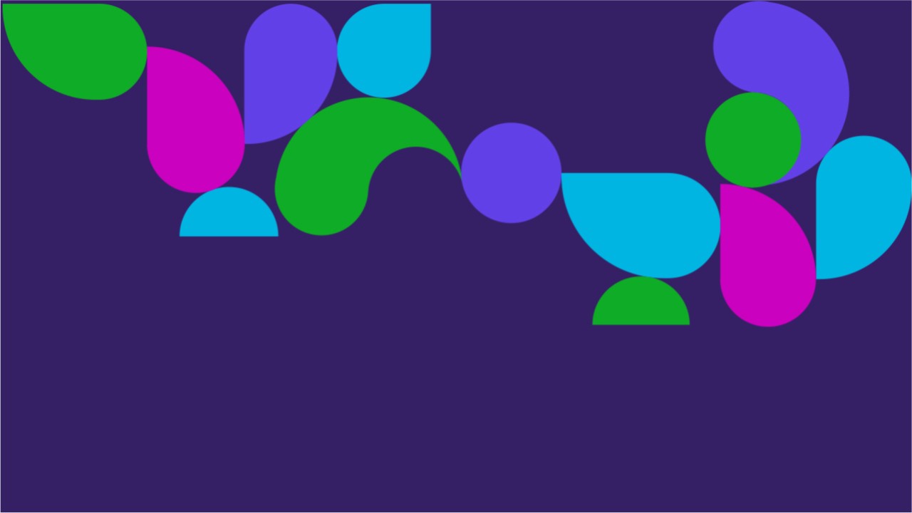 Purple background with different color pavers