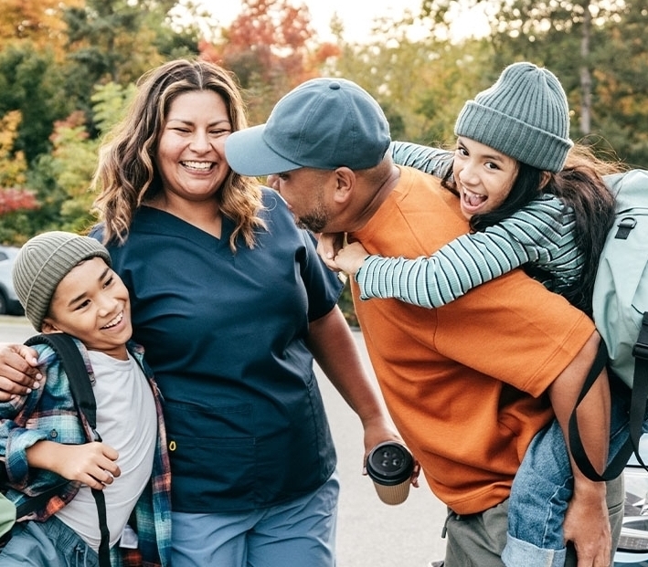 Family having fun