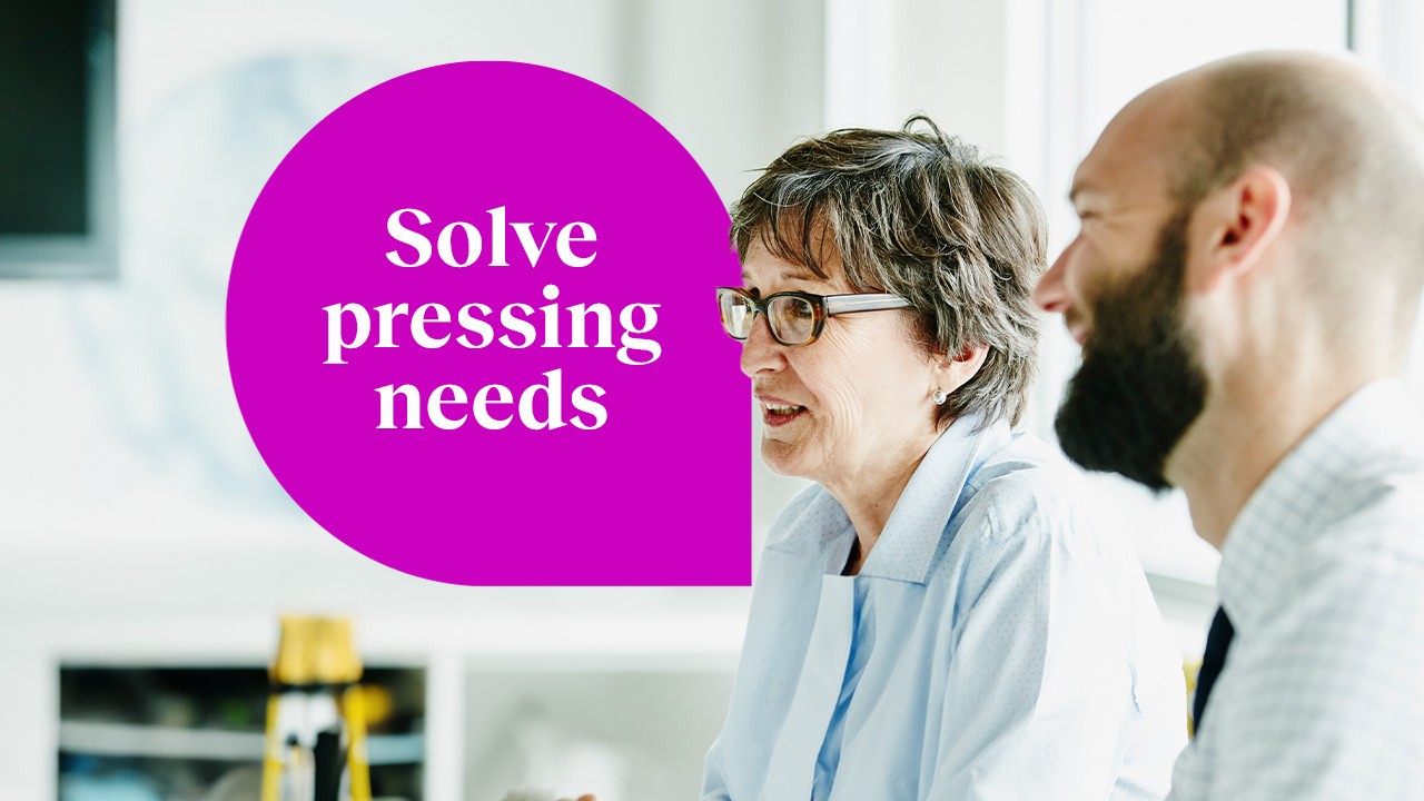 Two medical professionals in a meeting