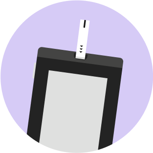 illustration of Teladoc Health blood glucose meter