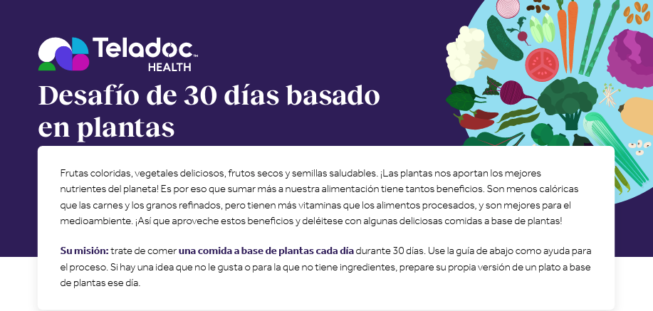 Desafío de 30 días basado en plantas