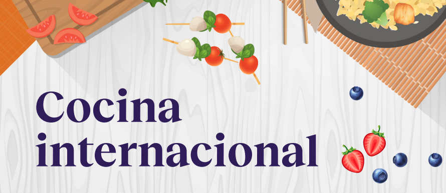 Plan de comidas de un día: cocina internacional